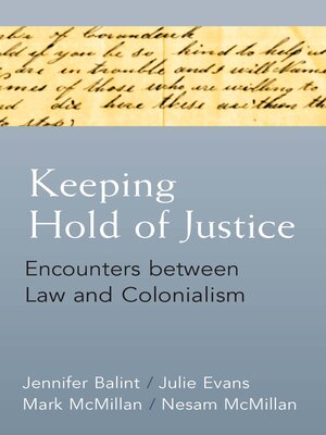 cover image of Keeping Hold of Justice